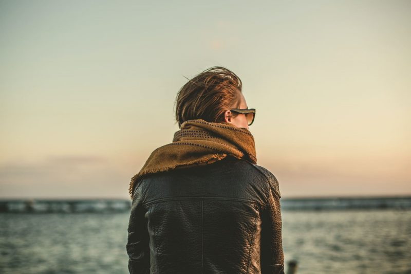 Woman overlooking the sea