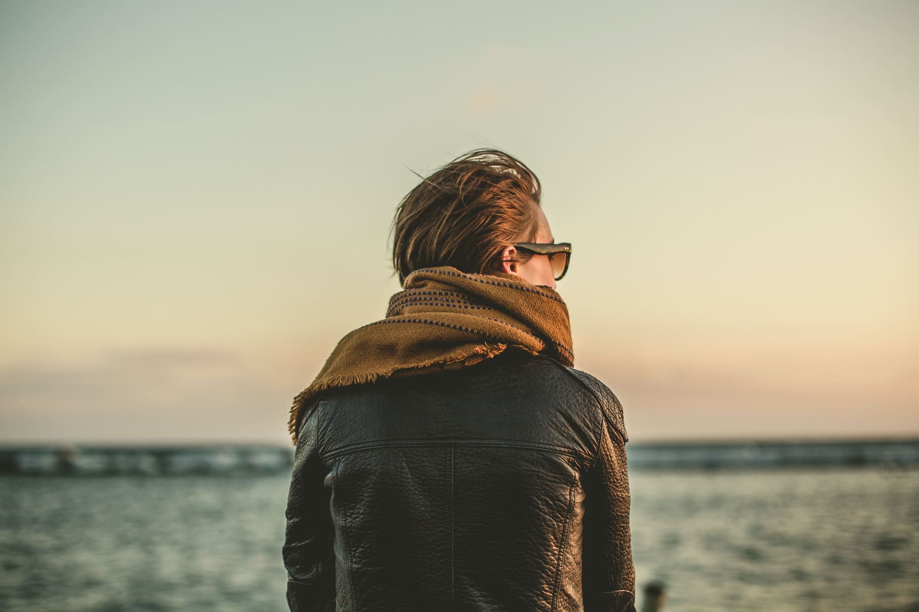 Woman overlooking the sea