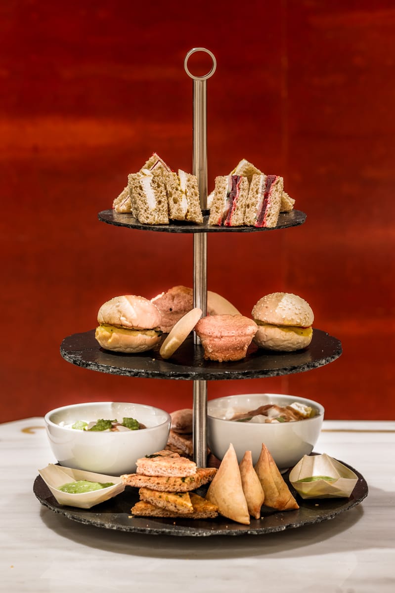 Afternoon tea stand.