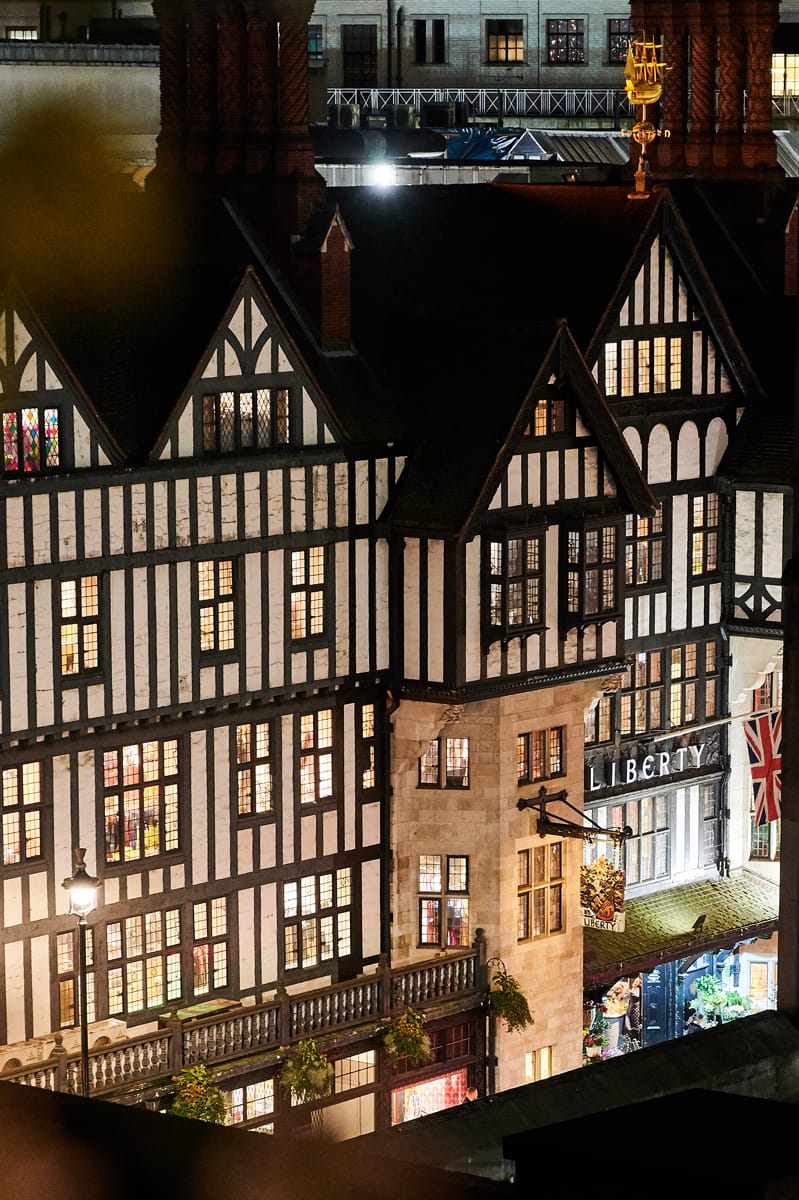 View of a London street from the terrace.